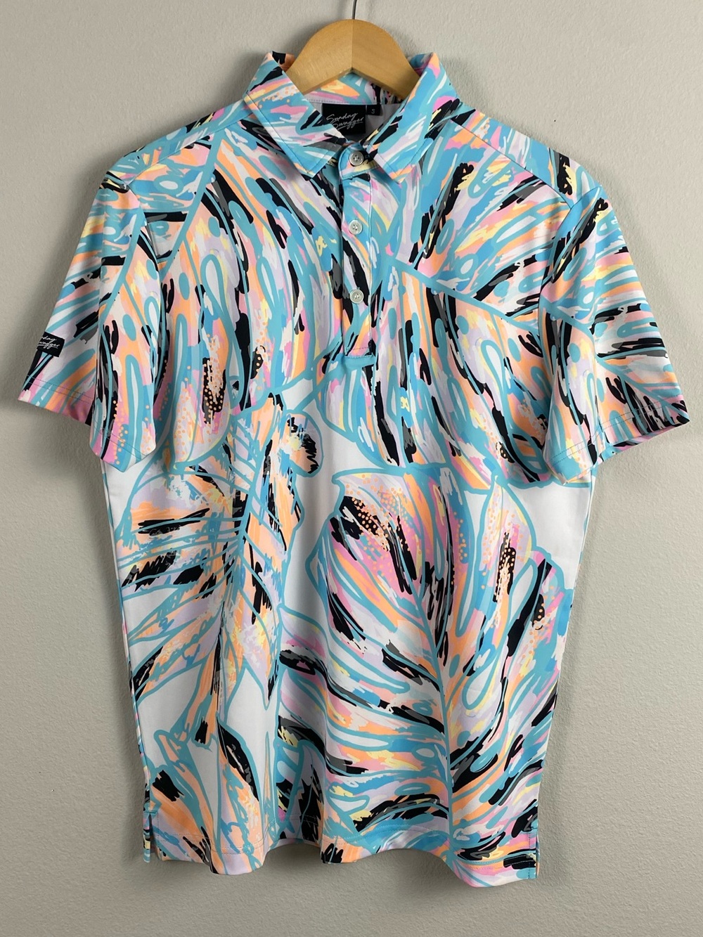 Sunday Swagger St. Lucia Short Sleeve Golf Polo | Multicolor